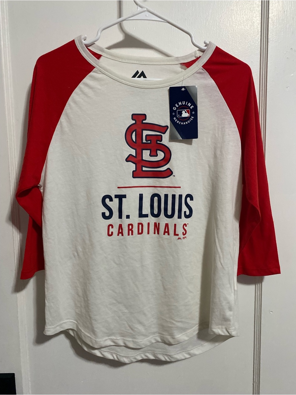 St. Louis Cardinals women’s  Raglan Tee - Red & White